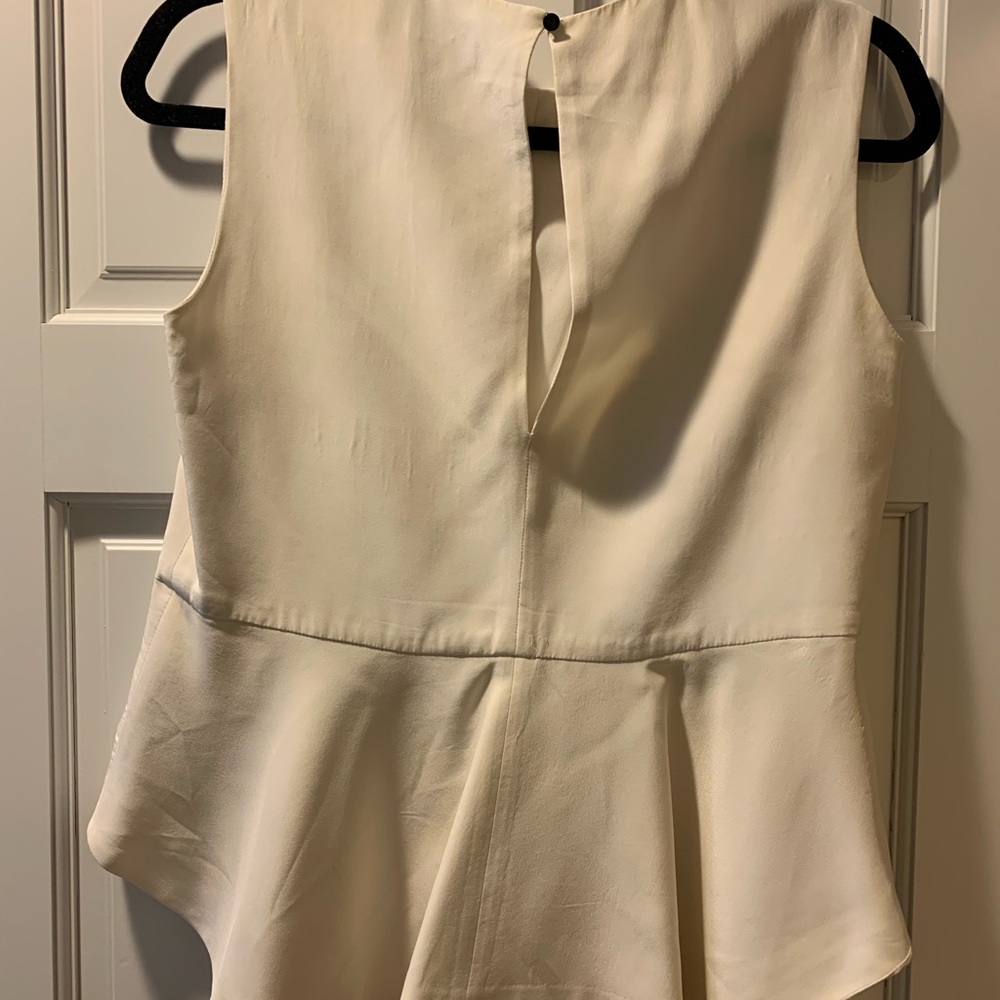 Elizabeth and James Silk Peplum Top - Picture 4 of 4